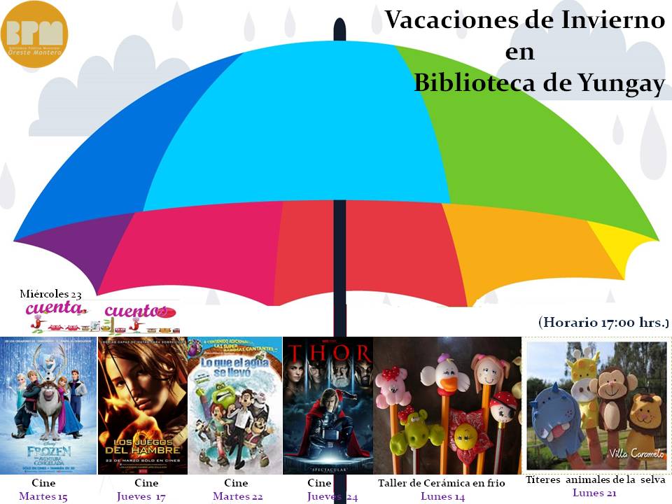 ACTIVIDADES DE VACACIONES DE INVIERNO EN BIBLIOTECA PUBLICA DE YUNGAY