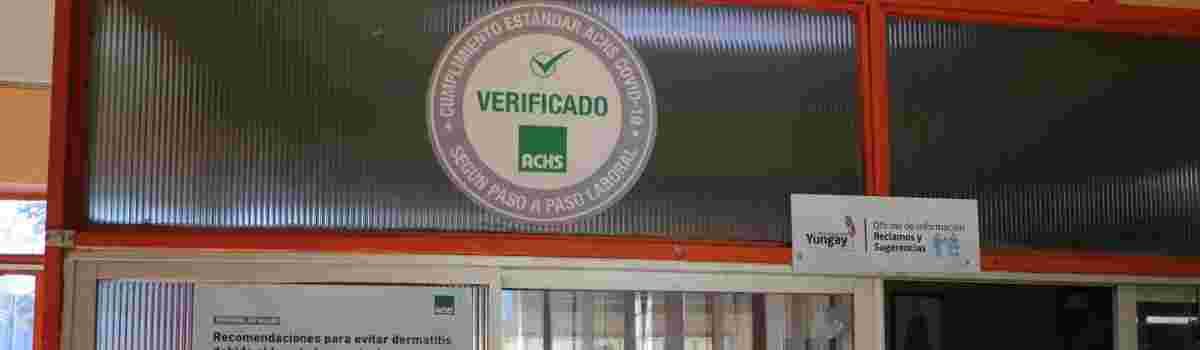 Municipalidad de Yungay recibió “Sello Covid” por parte de la Asociación Chilena de Seguridad